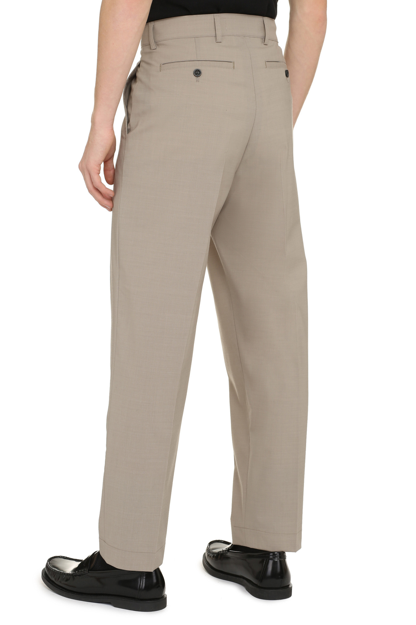 Department Five Department 5 E-motion Wool Blend Trousers In Gray