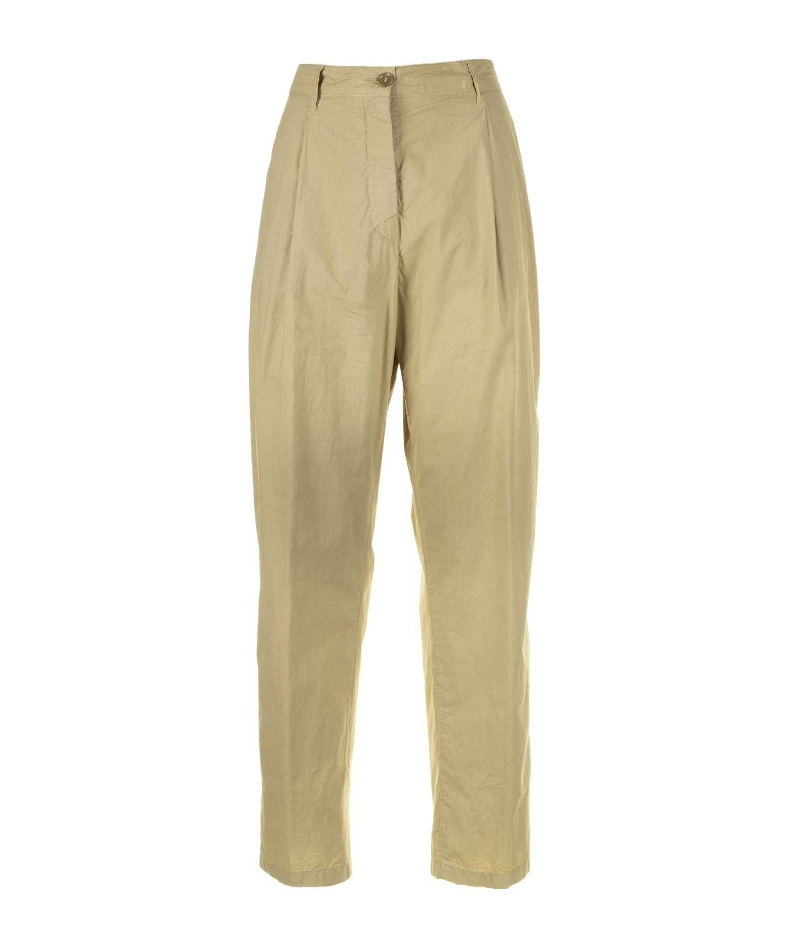 Aspesi Tailored Straight Leg Pants In Nude