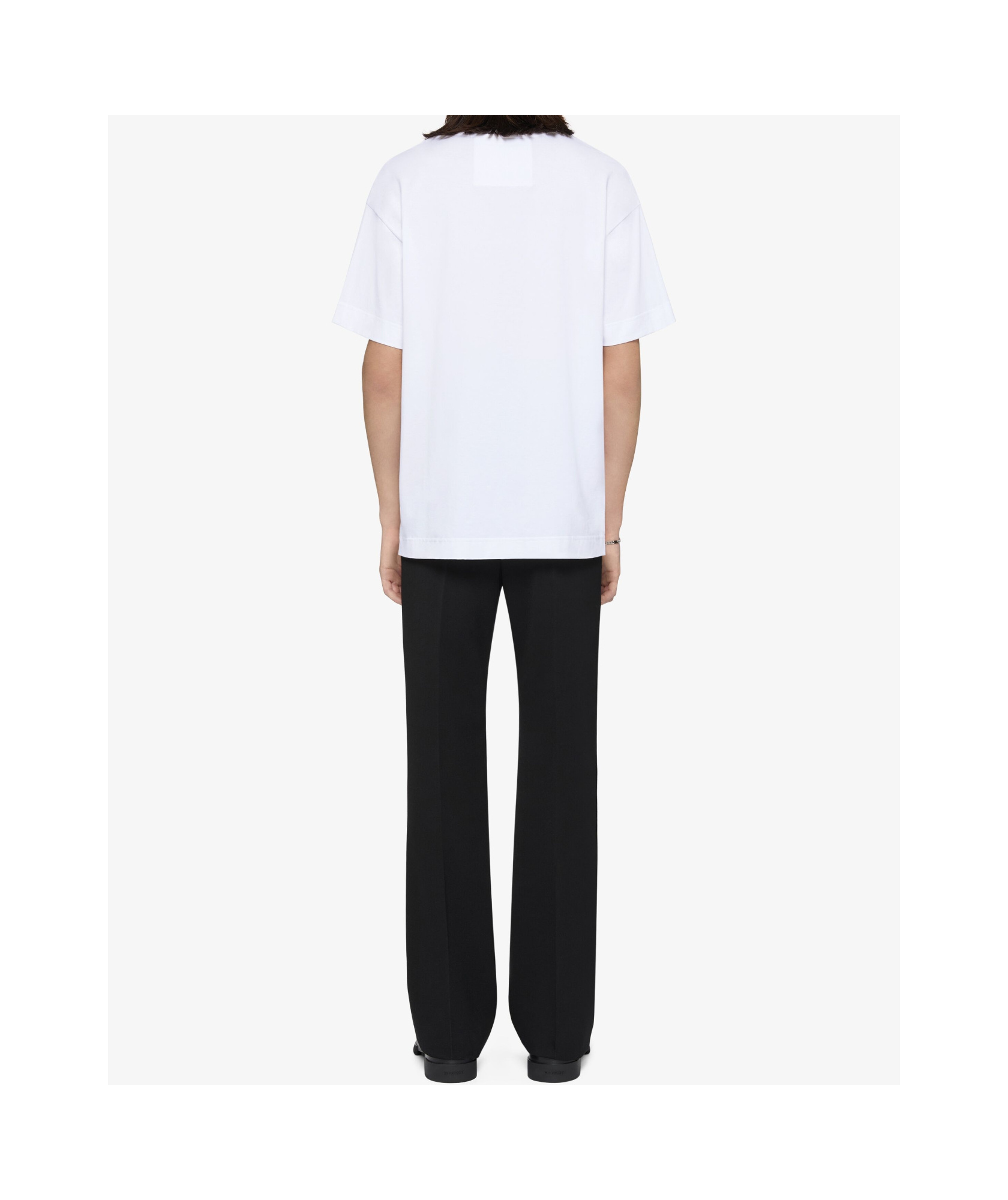 Givenchy Hg Embroidered Cotton T-shirt In White