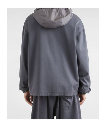 Dolce & Gabbana Cotton Sweatshirt With Logo In Gray