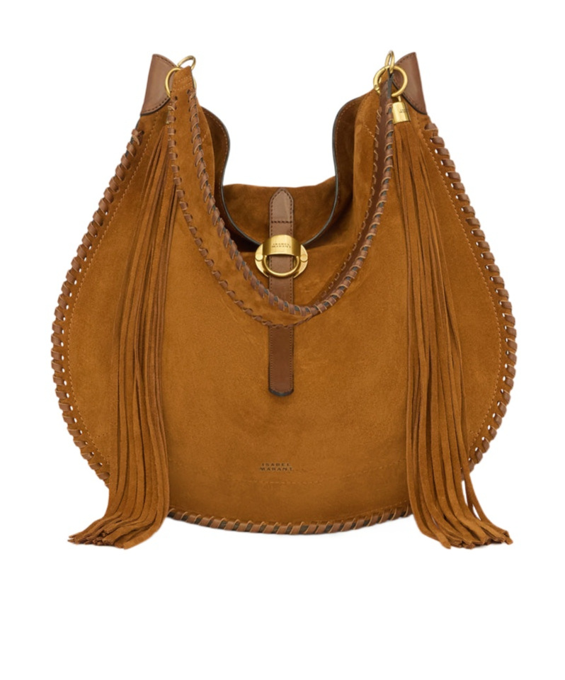 Isabel Marant Tassel Detail Shoulder Bag In Brown