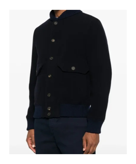 Eleventy Button-fastening Flap-pocket Jacket In Black