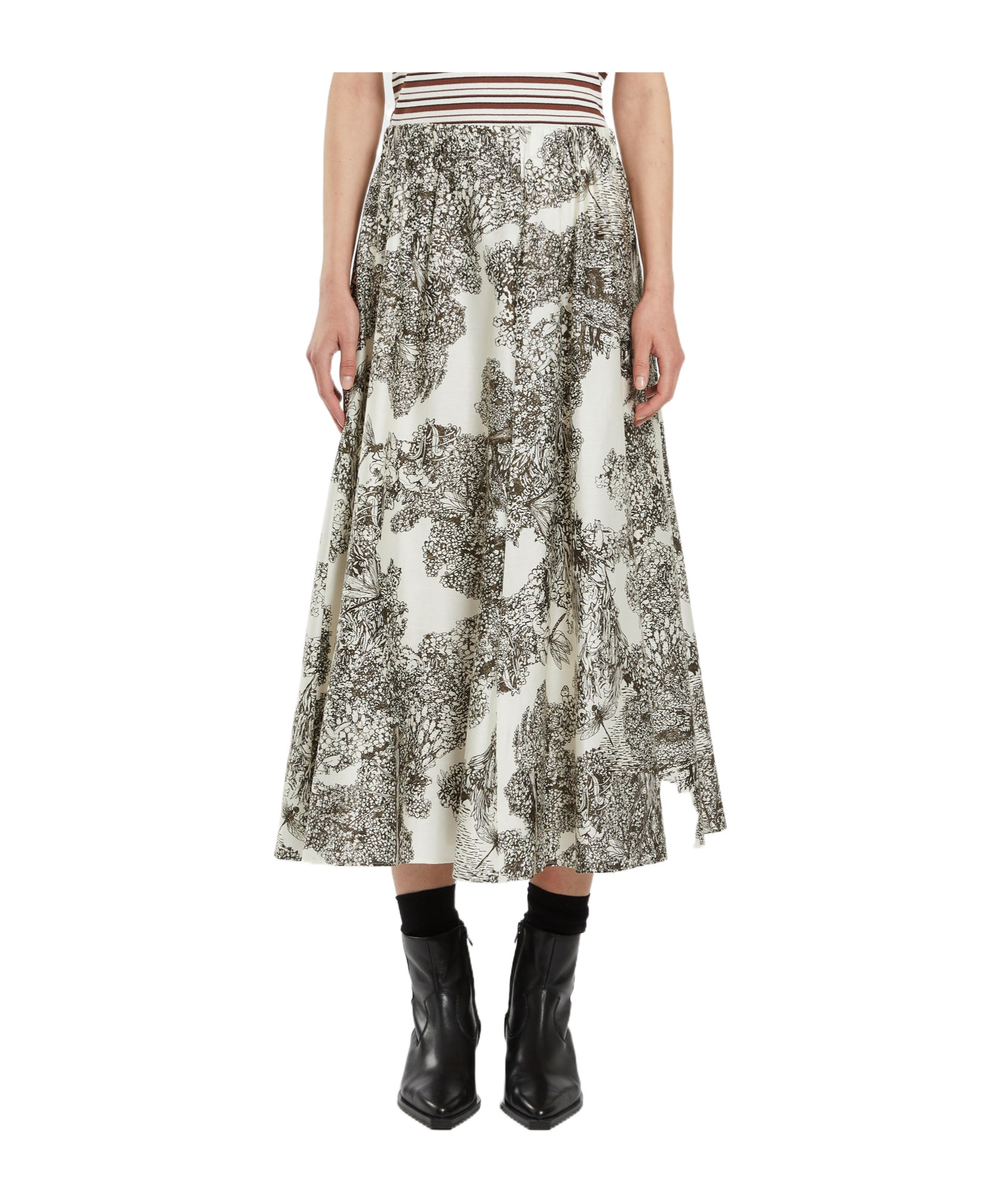 IBLUES PRINTED SKIRT