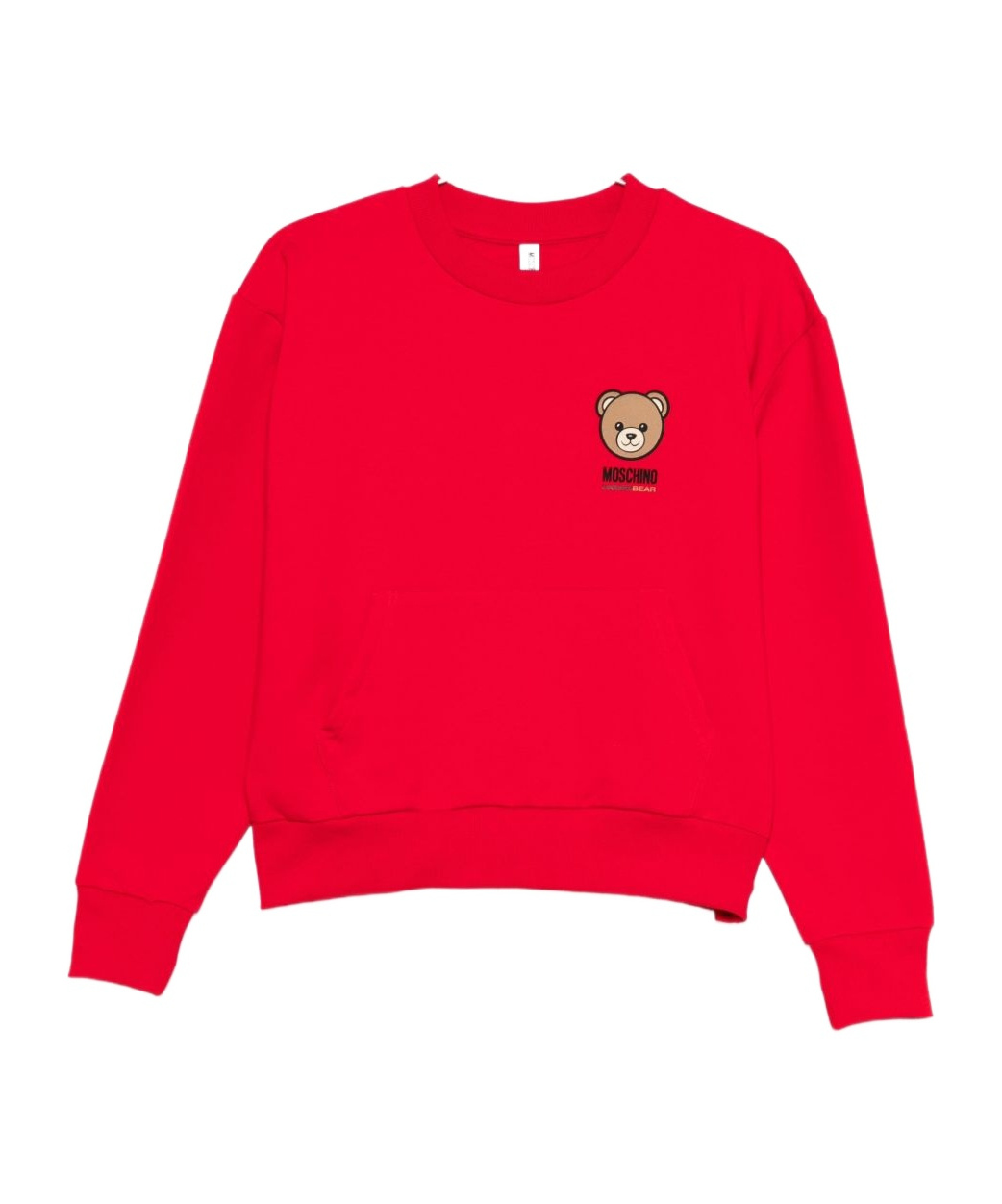 Moschino Teddy-print Sweatshirt In Red