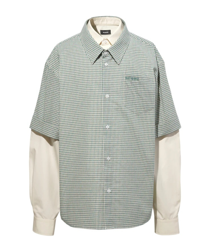We11 Done Detachable Sleeves Shirt In Gray