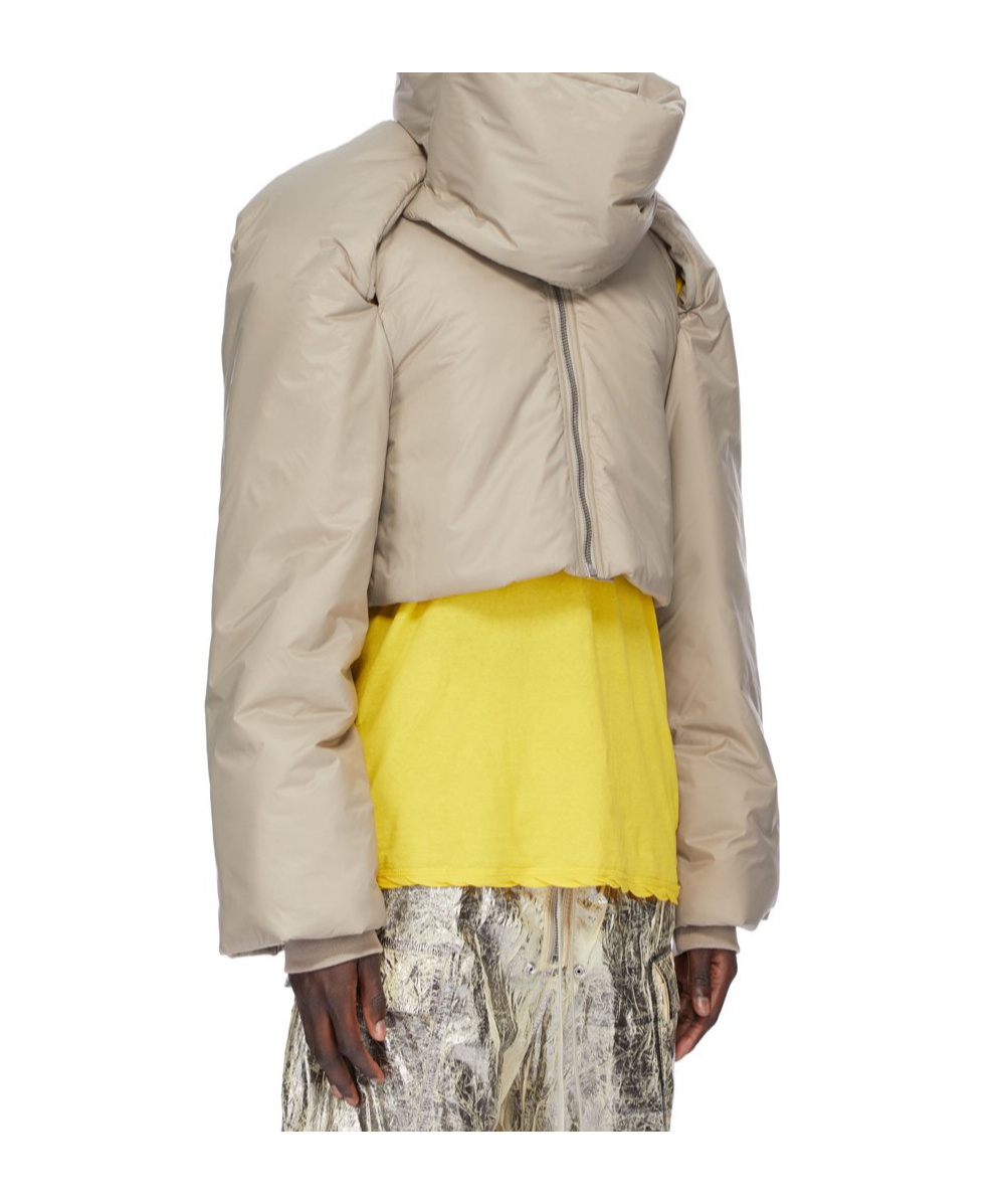 Rick Owens Drkshdw Long-sleeved Cotton Jacket In Neutral