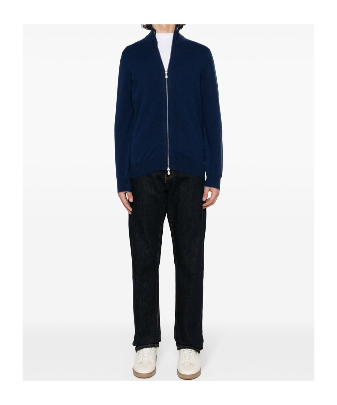 Brunello Cucinelli Wool And Linen Blend Blous In Black