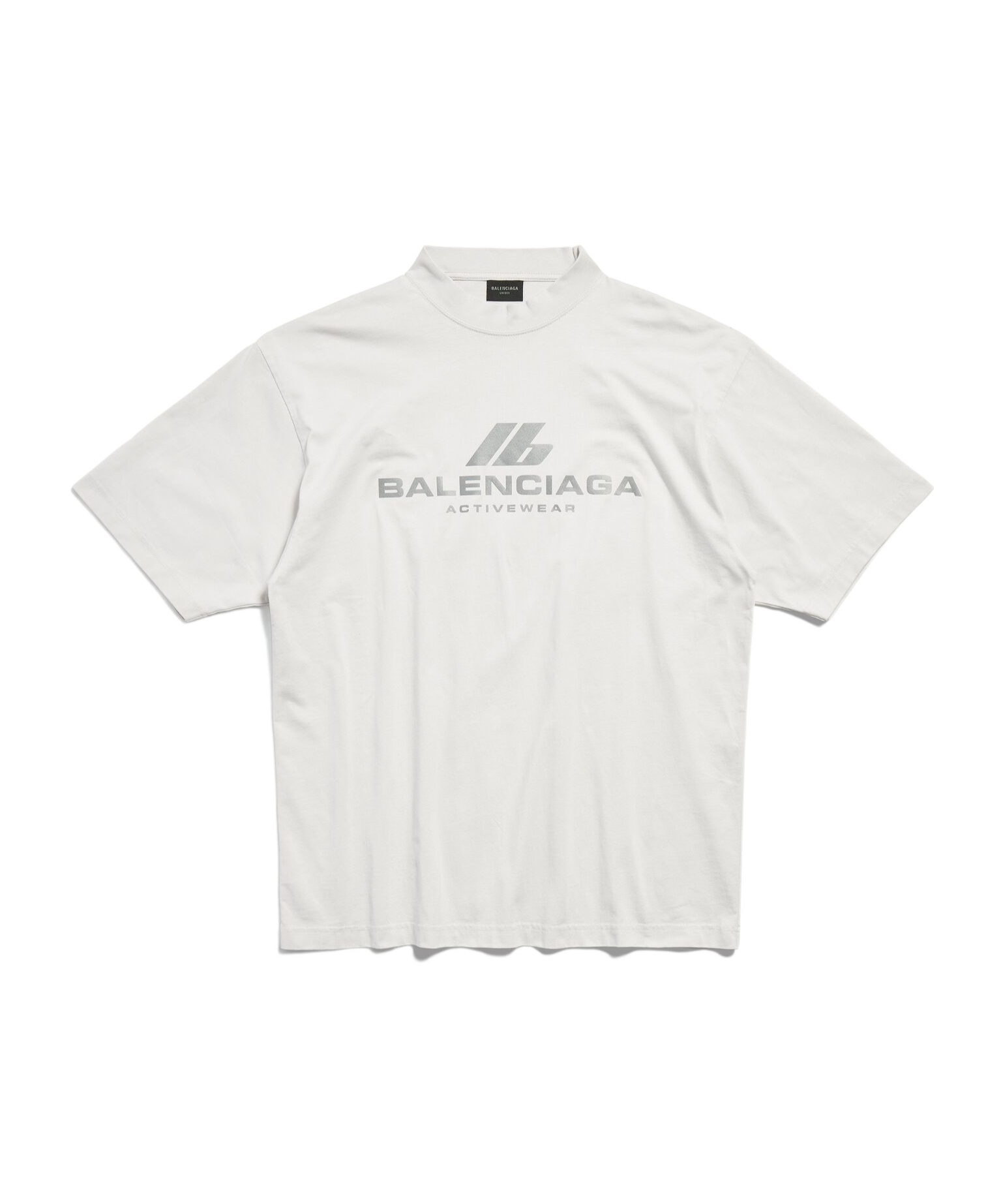 Balenciaga 'activewear' Stretch Jersey T-shirt In White