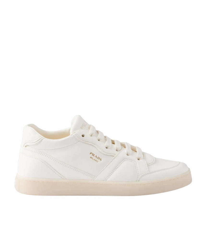 Prada Round Head Low-cut Casual Shoes In Nude