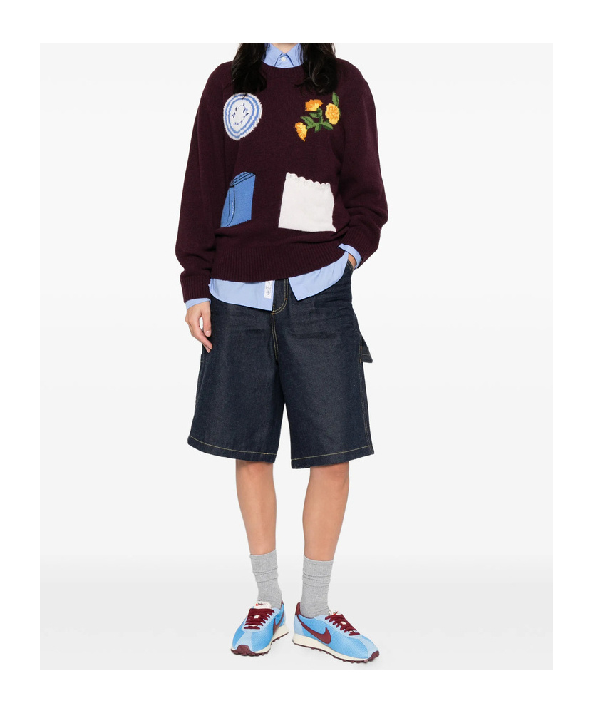 Stine Goya Long-sleeved Sweater In Purple