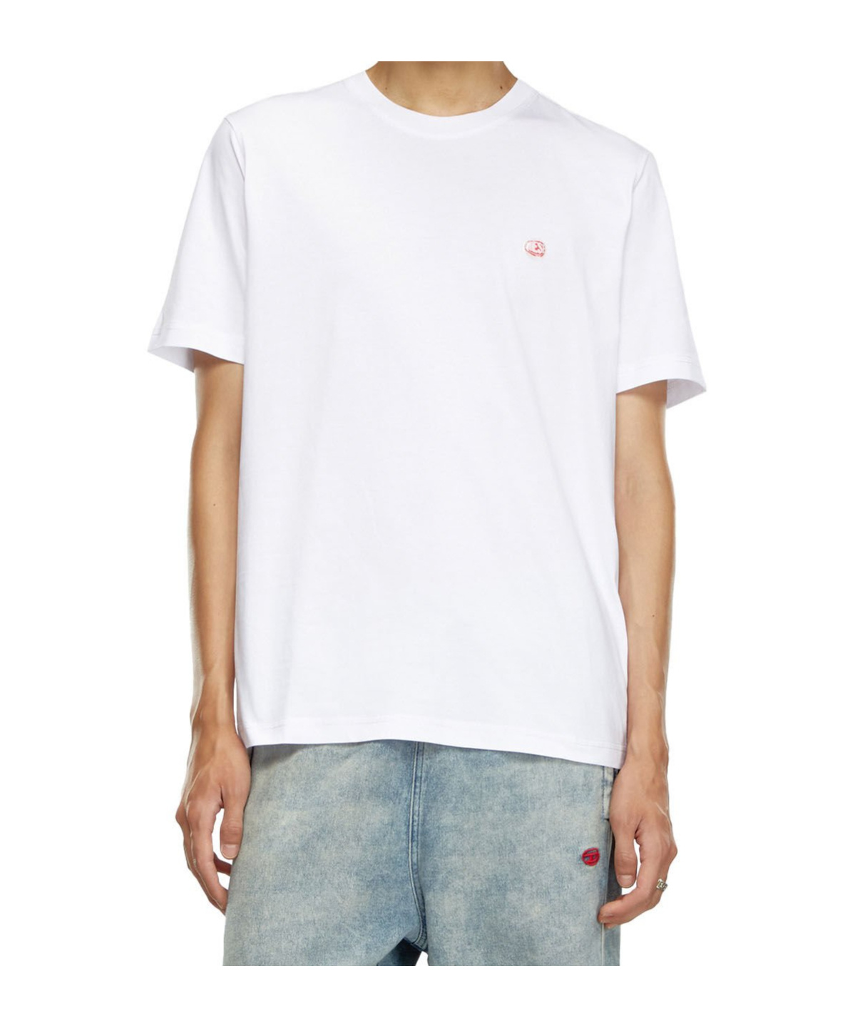 Diesel T-shirt With Small T-boxt-k2 Logo In White