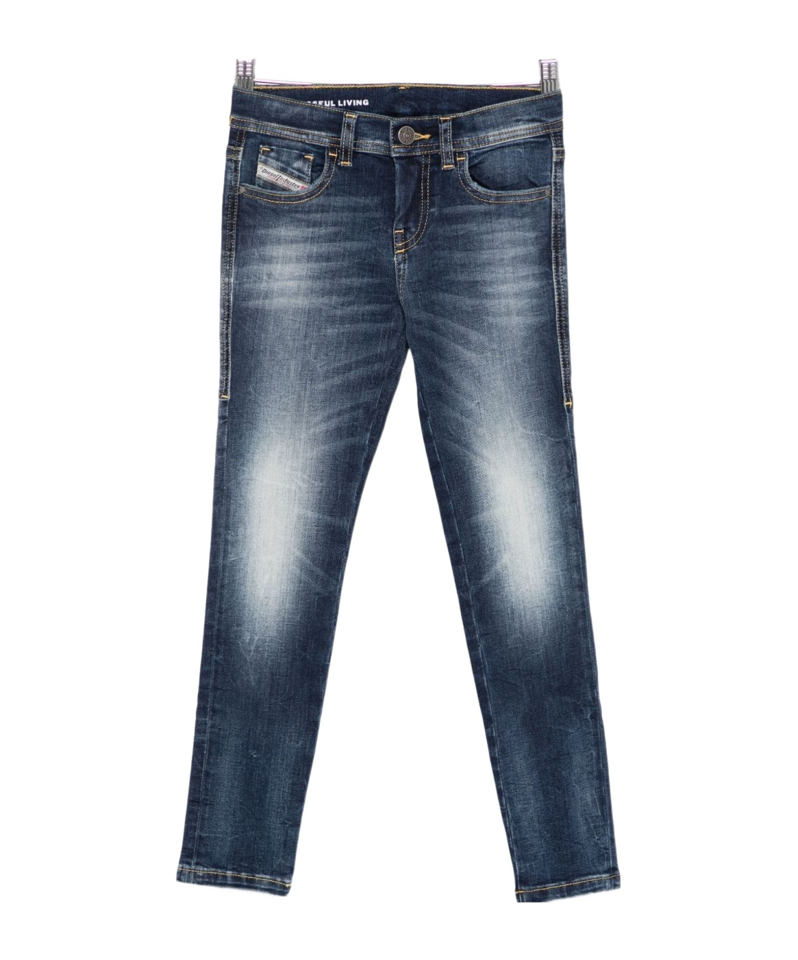 Diesel Kids' Belt Loop Jeans In Blue