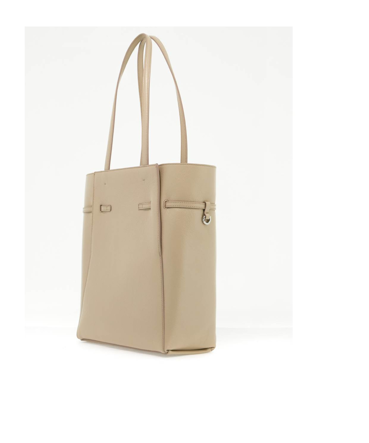 Givenchy Voyou Small Leather Tote In Nude