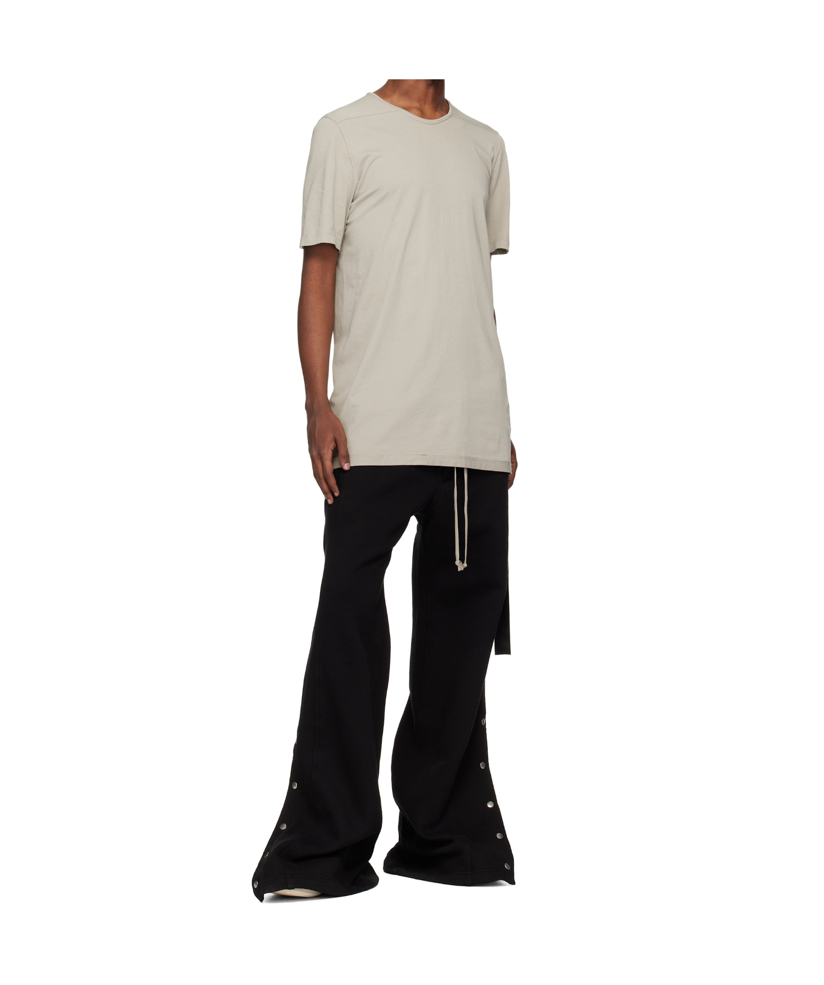 Rick Owens Drkshdw Porterville Level T-shirt In Pearly
