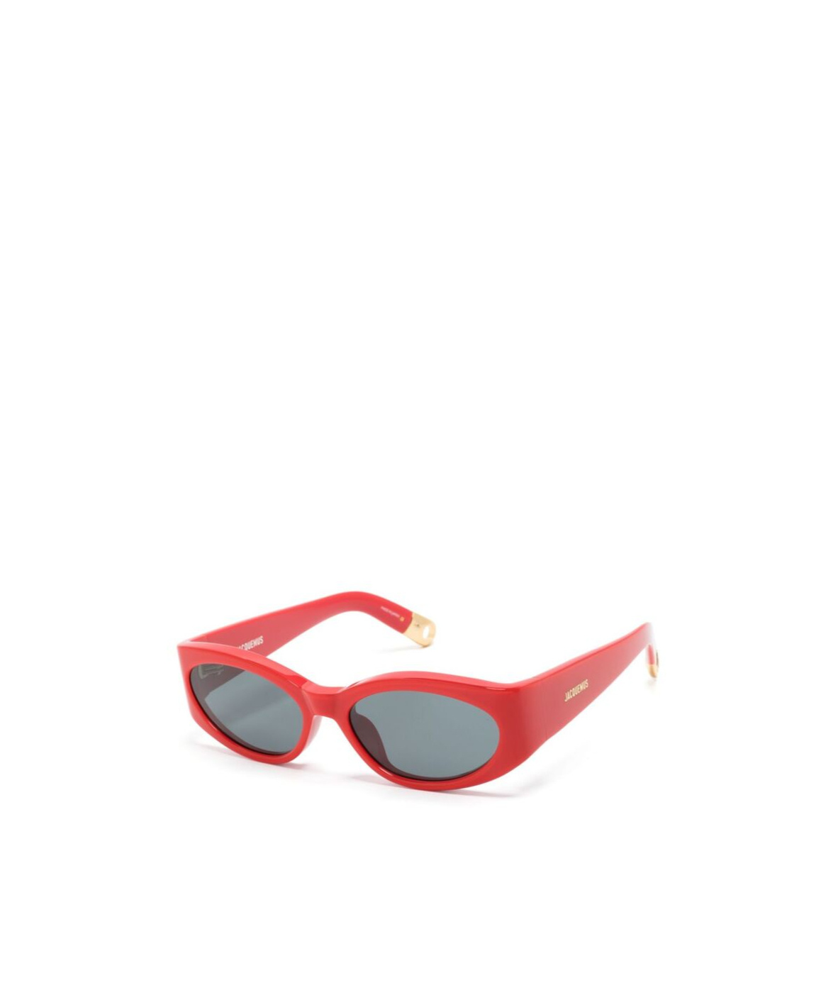 Jacquemus The Ovalo Logo Sunglasses In Gray