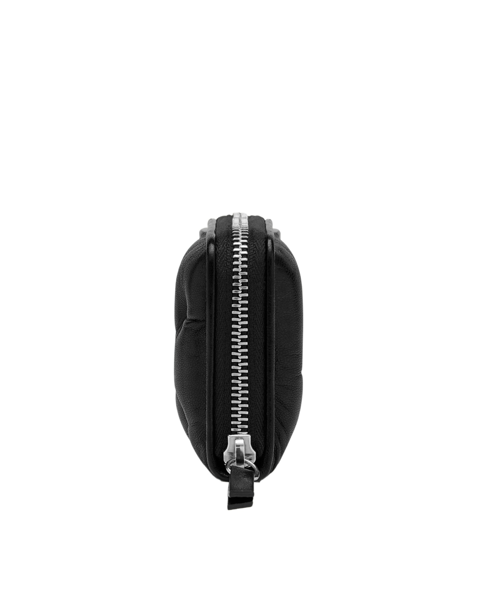 Maison Margiela Numbers-motif Padded Leather Coin Pouch In Black