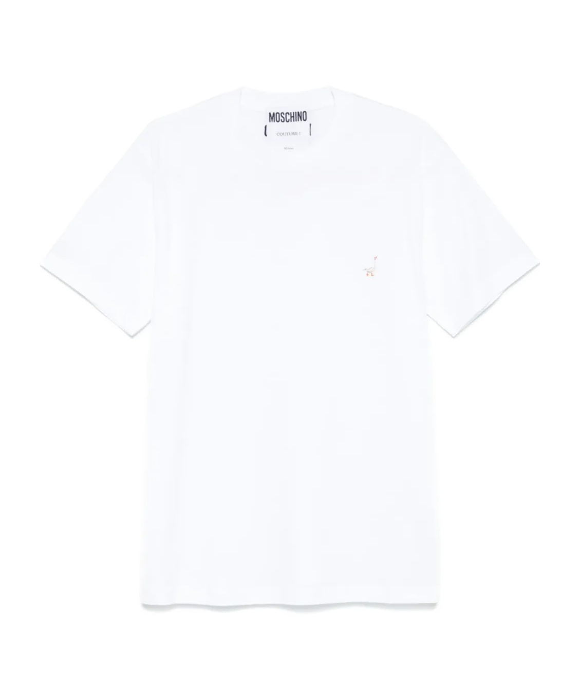 Moschino Goose Embroidery T-shirt In White