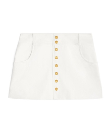 Celine Mini A-line Skirt In Nude