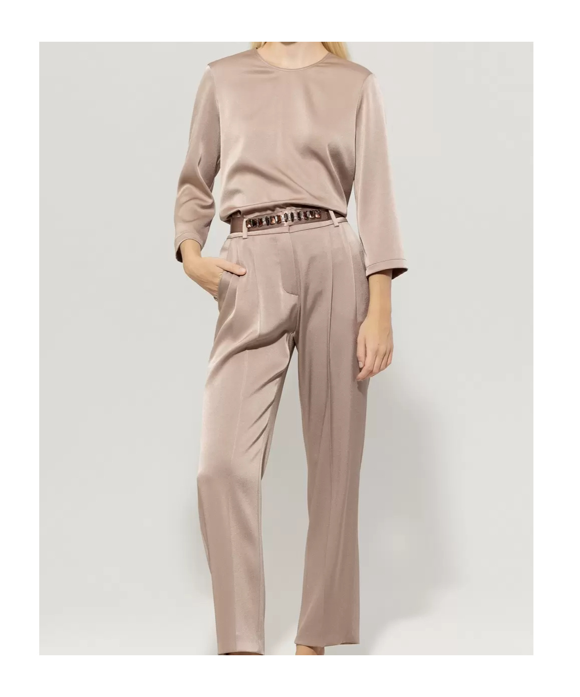 Luisa Cerano Round-neck Shirt In Nude