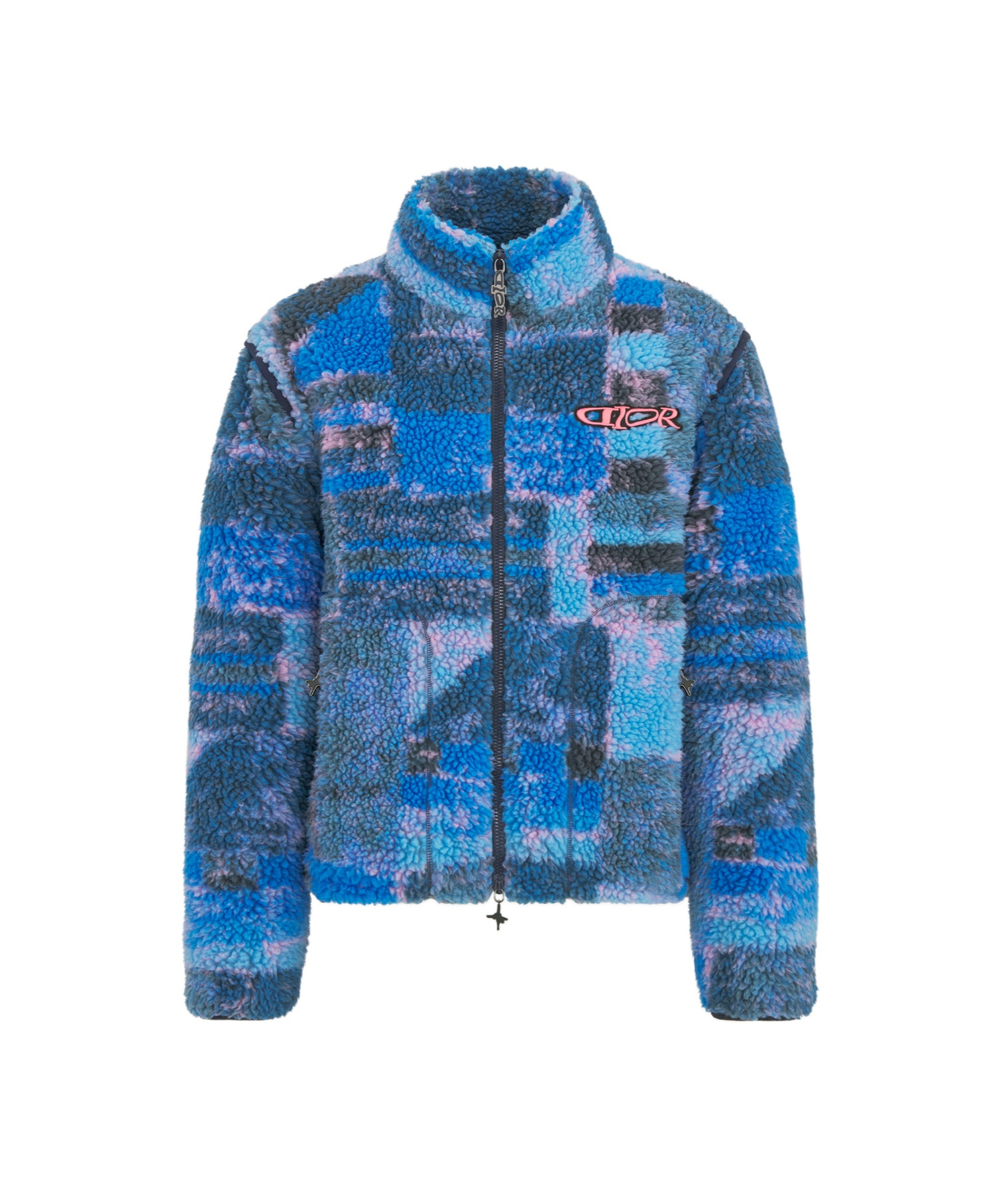 Dior Lewis Hamilton Removable Sleeves Jacket In Blue