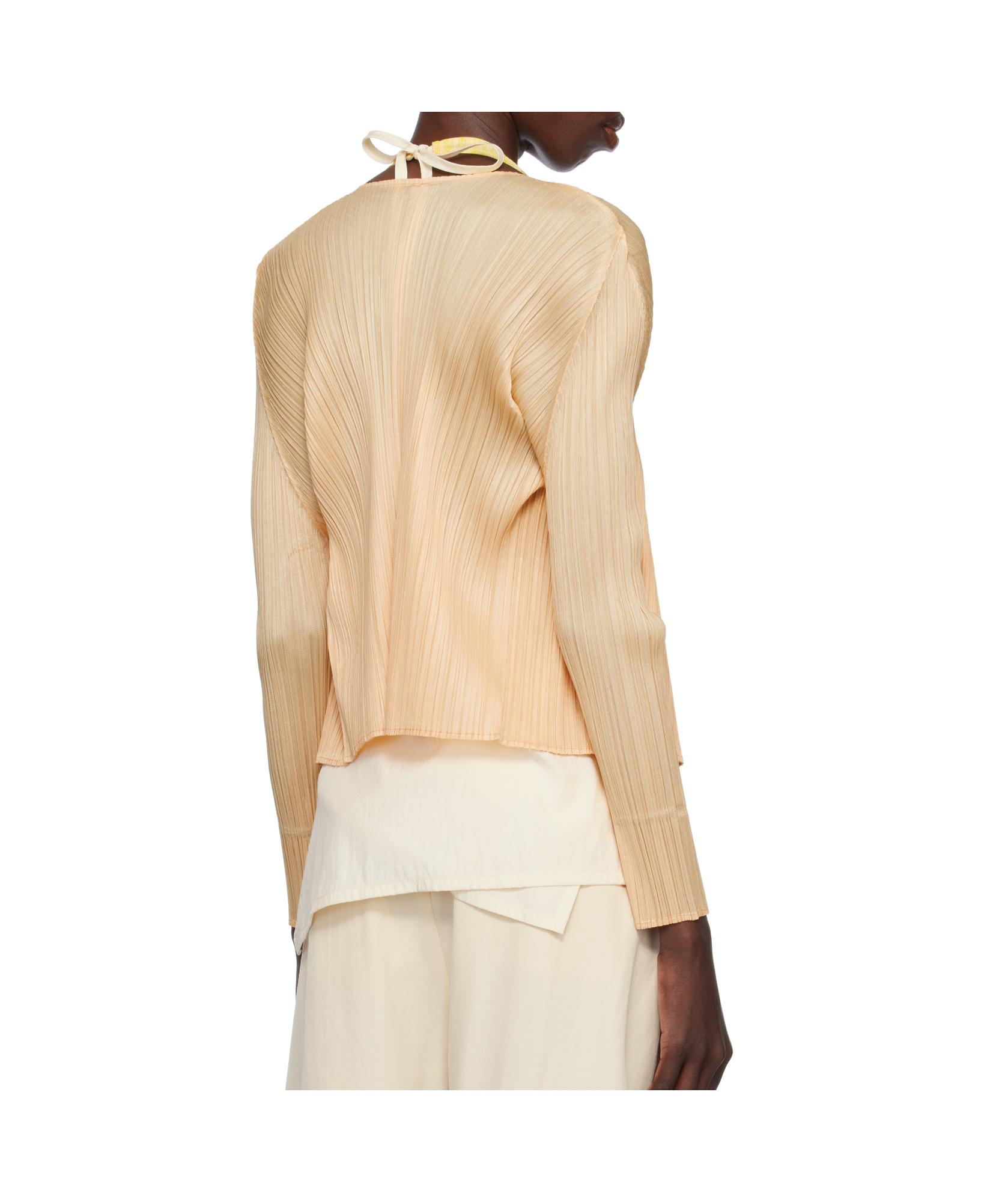 Issey Miyake Yellow Monthly Colors March Cardigan In Nude