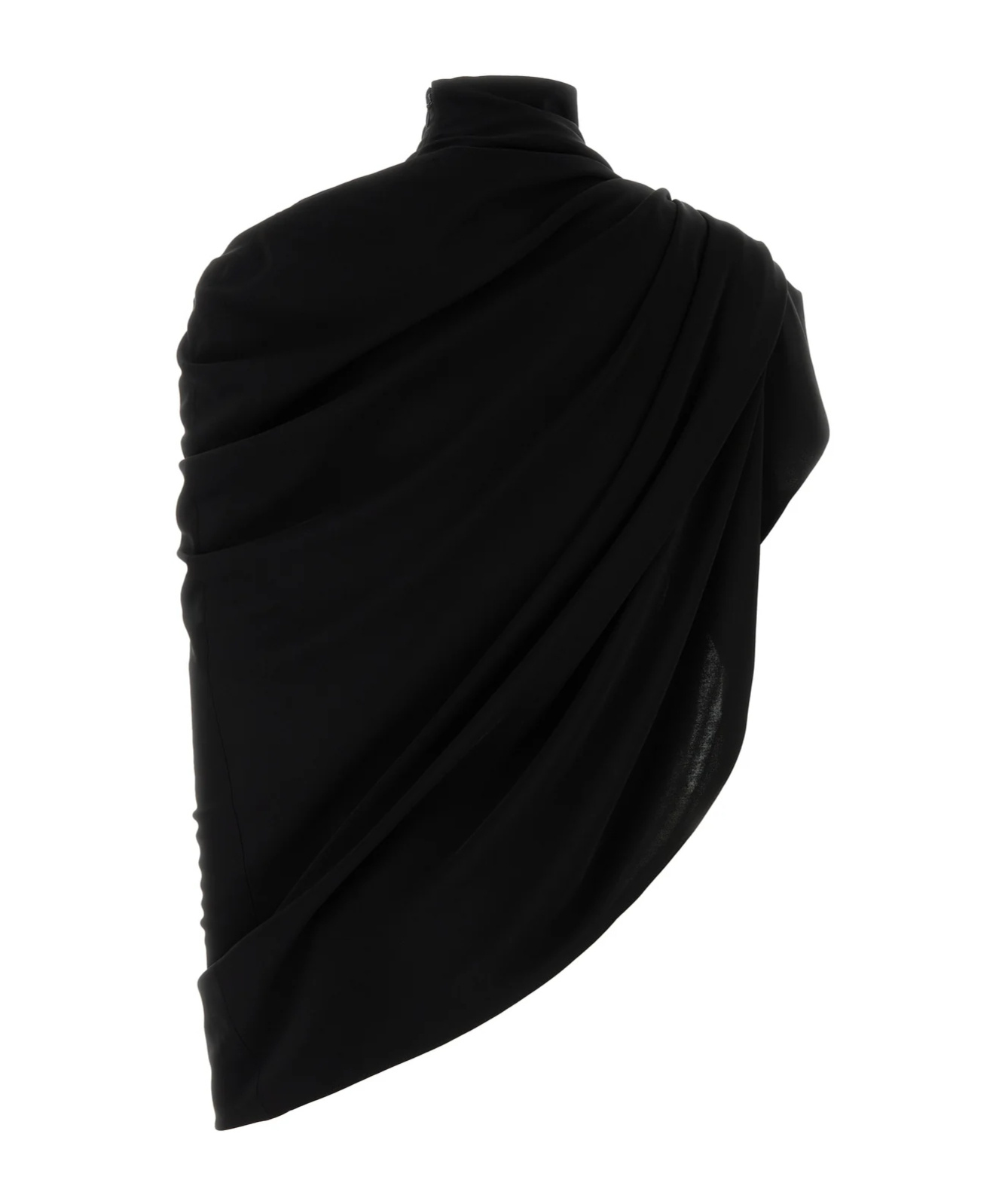 Jean Paul Gaultier Draped High Neck Sleeveless Top