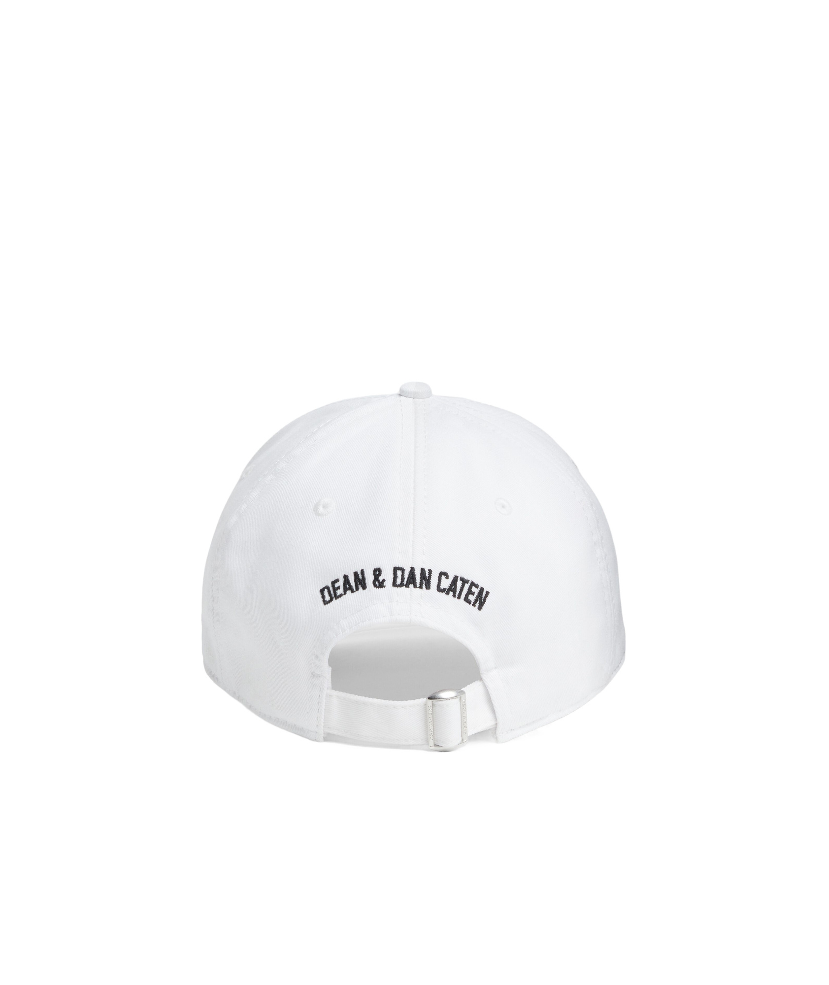 Dsquared2 Logo Applique Baseball Cap In White