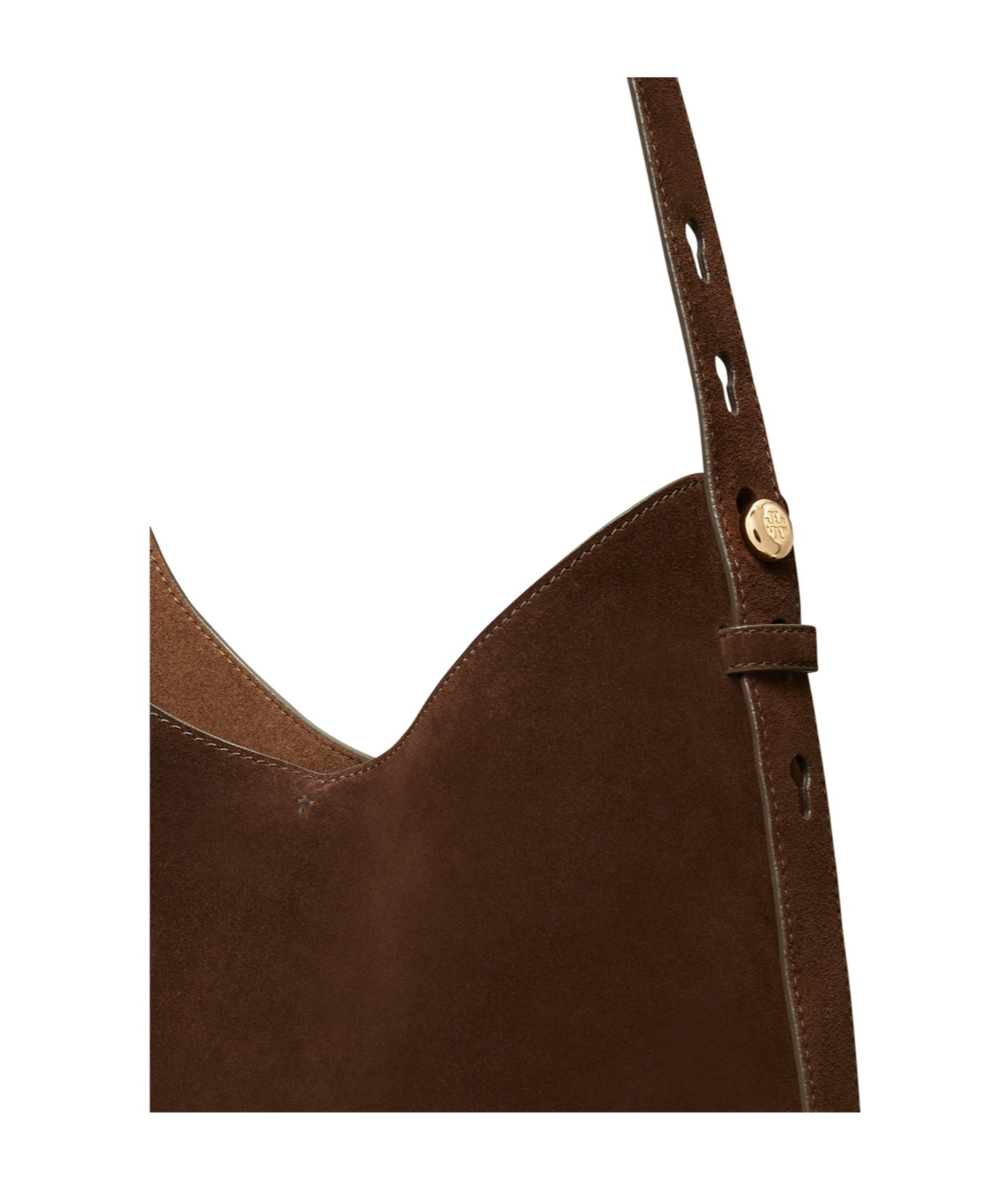 Tory Burch Romy Suede Hobo Bag In Brown