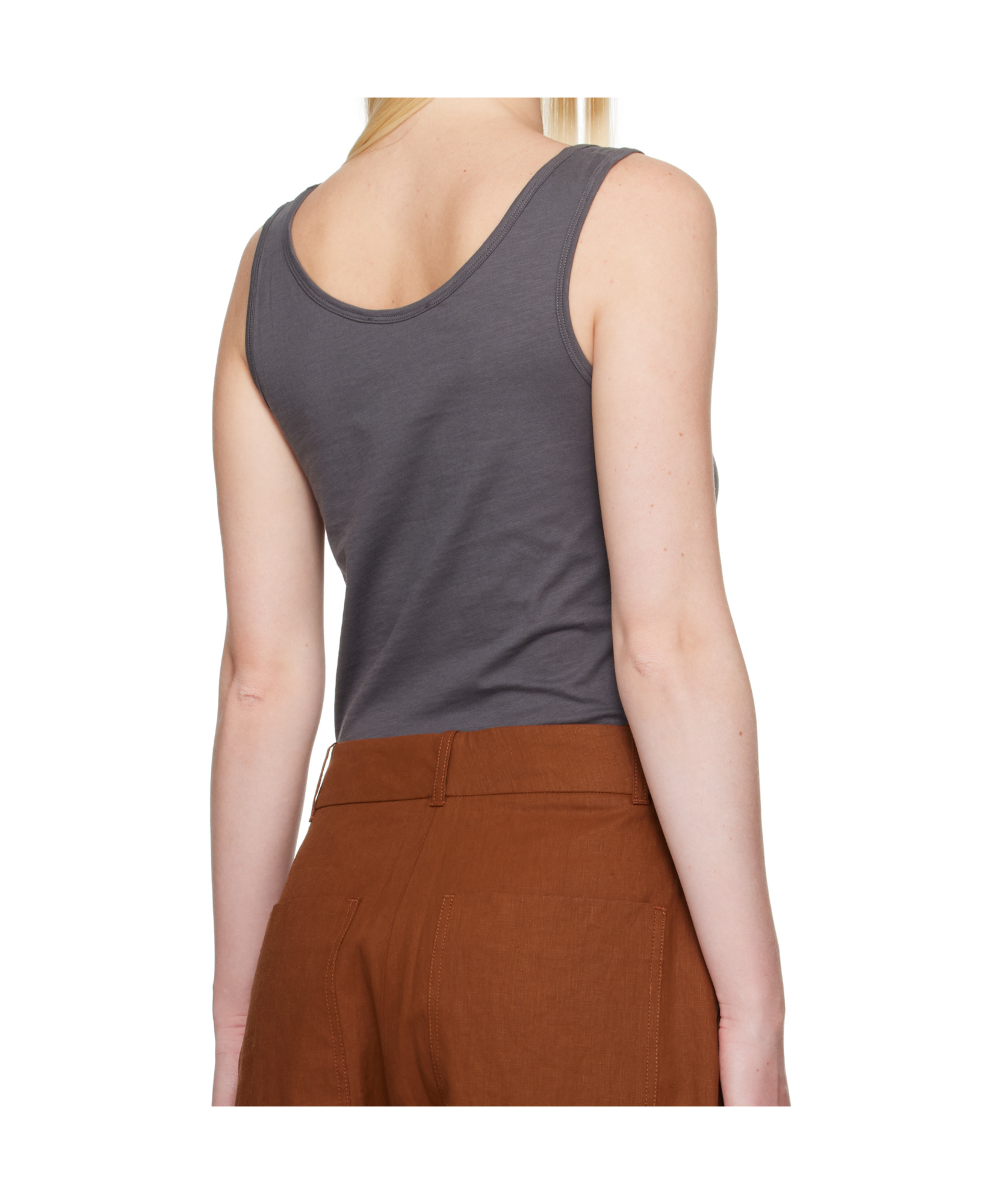 Studio Nicholson Gray Rist Jersey Tank Top