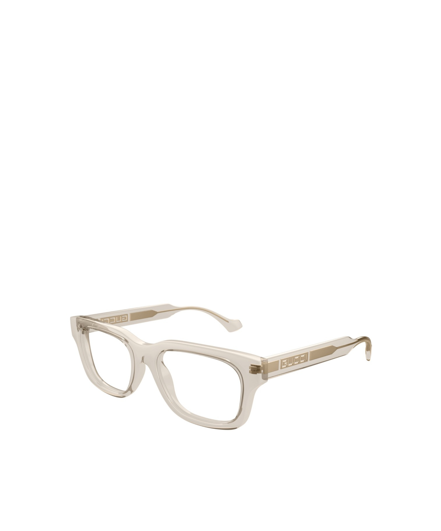 Gucci Eyewear Rectangle Frame Glasses In Nude