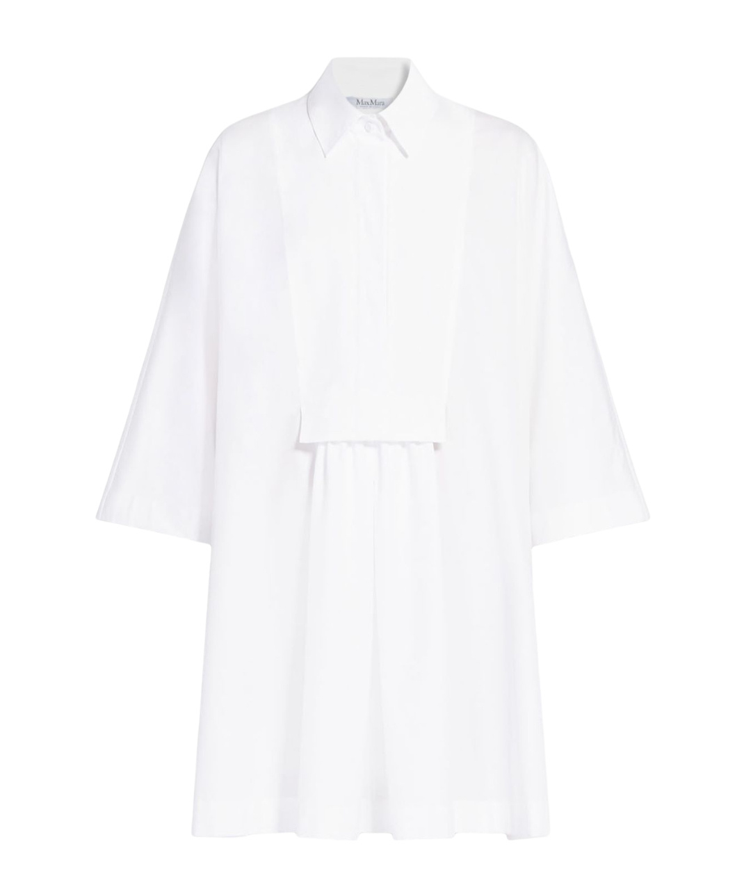 Max Mara Lapel Shirt Dress In White