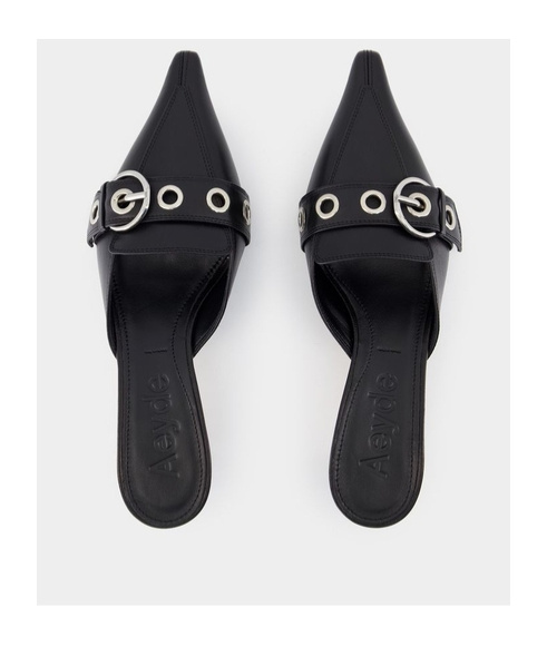 Shop Aeyde Danielle Mules In Black