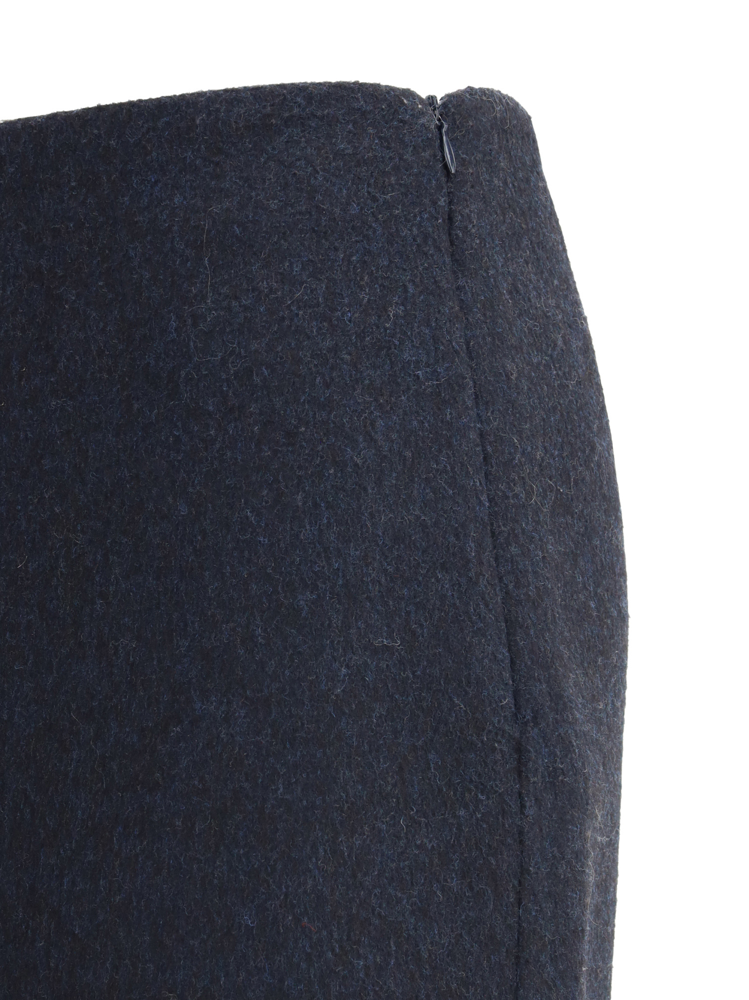 Brunello Cucinelli Virgin Wool Midi Skirt In Blue