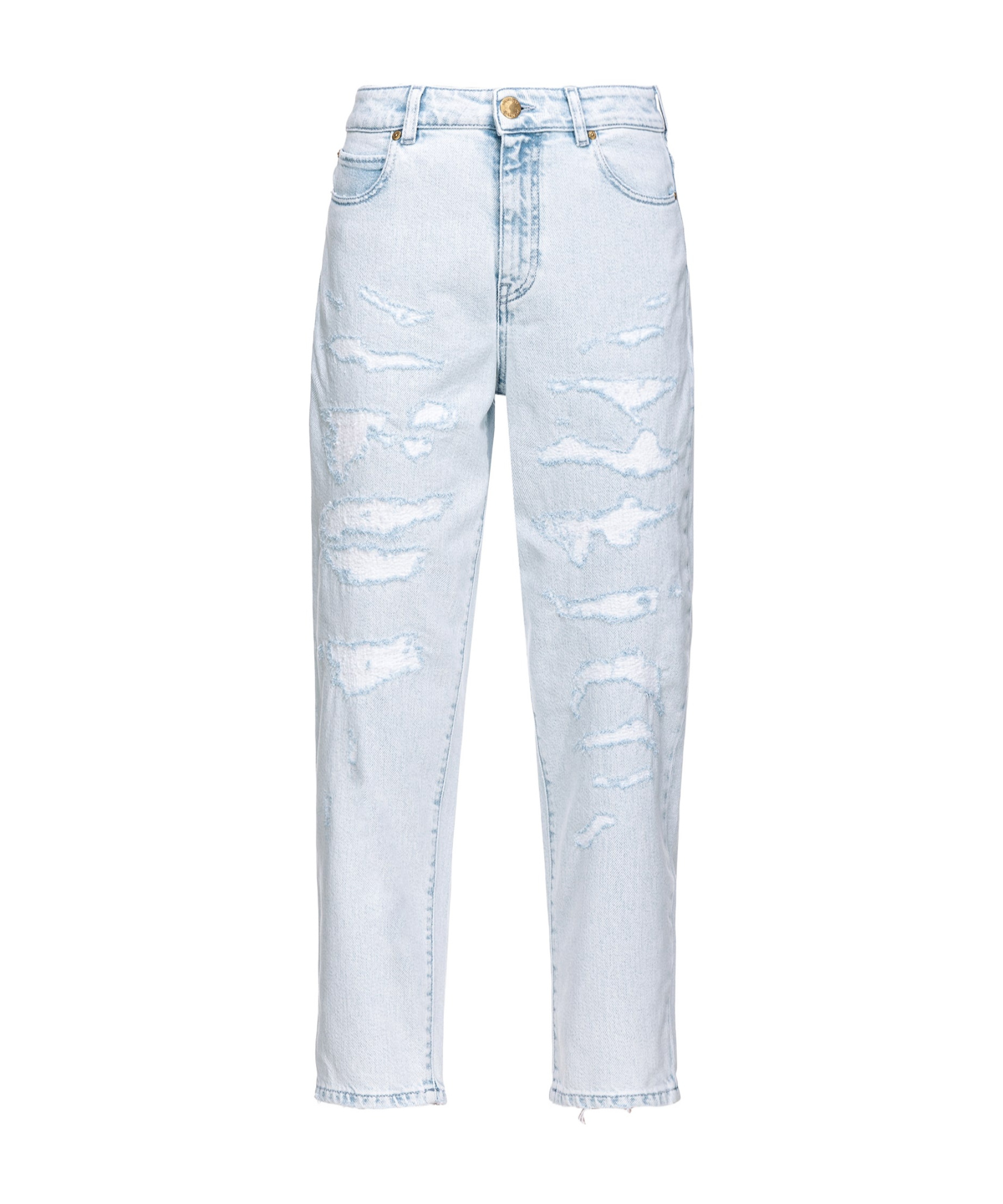 PINKO MID-RISE STRAIGHT-LEG JEANS