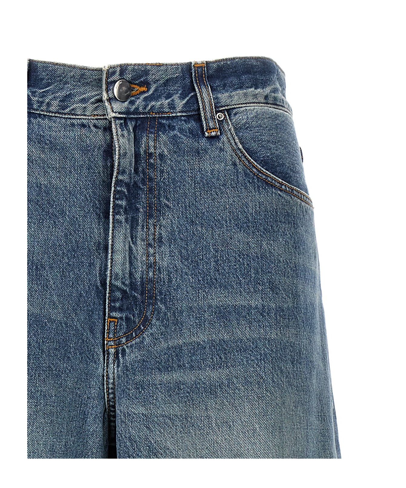Amiri Baggy Cargo Jeans In Blue