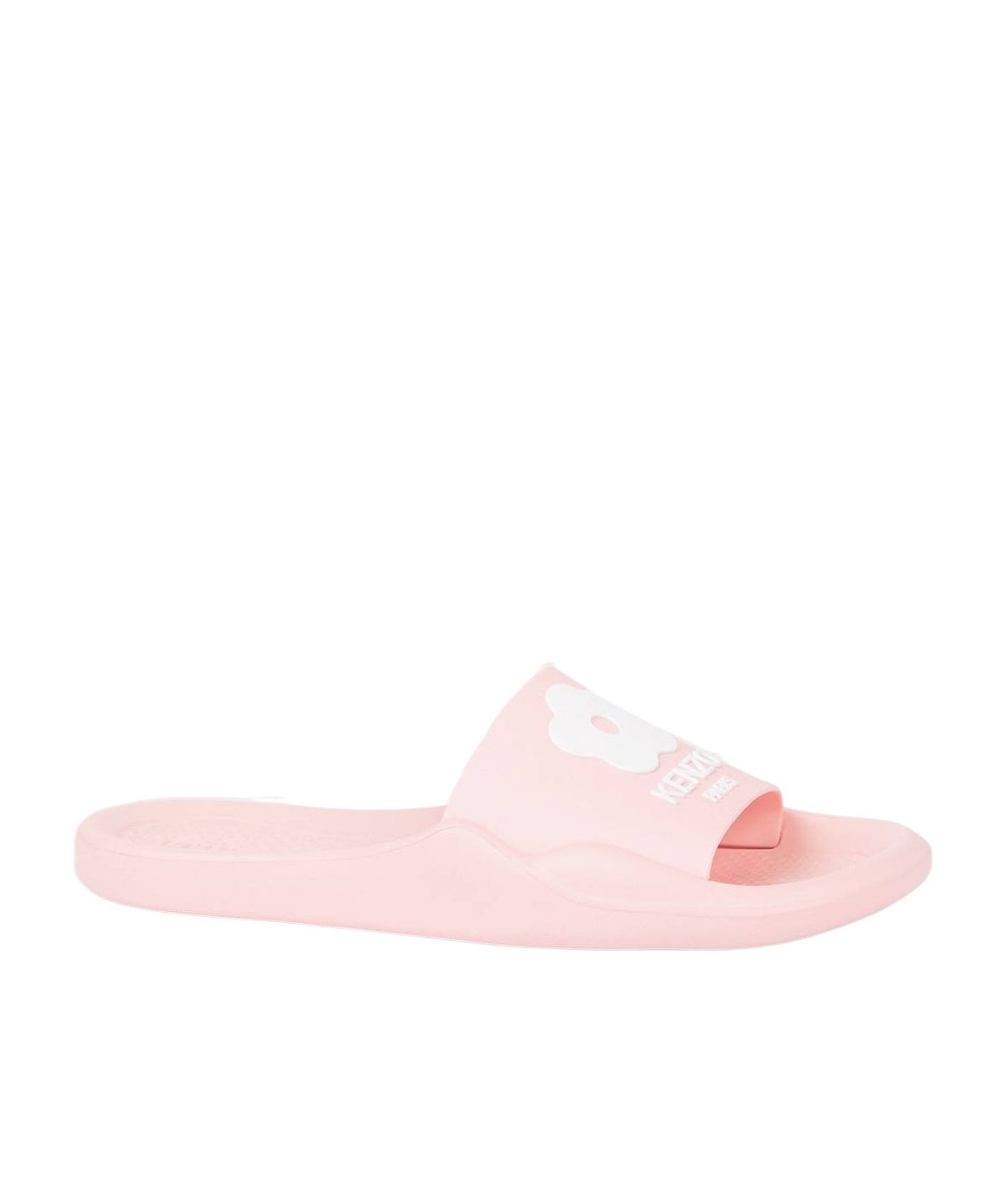 Kenzo Boke-flower Branded Slides In Pink
