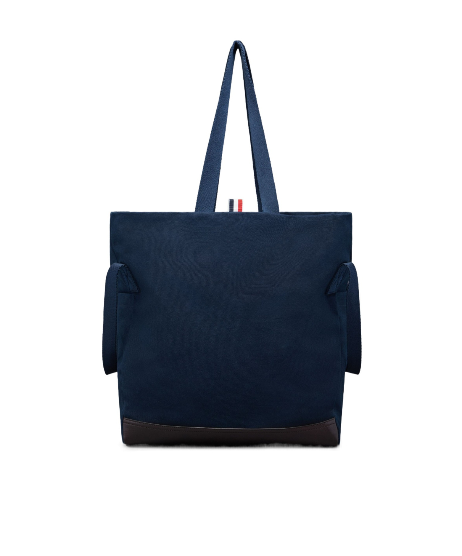 Thom Browne Logo-patch Canvas Tote Bag In Black