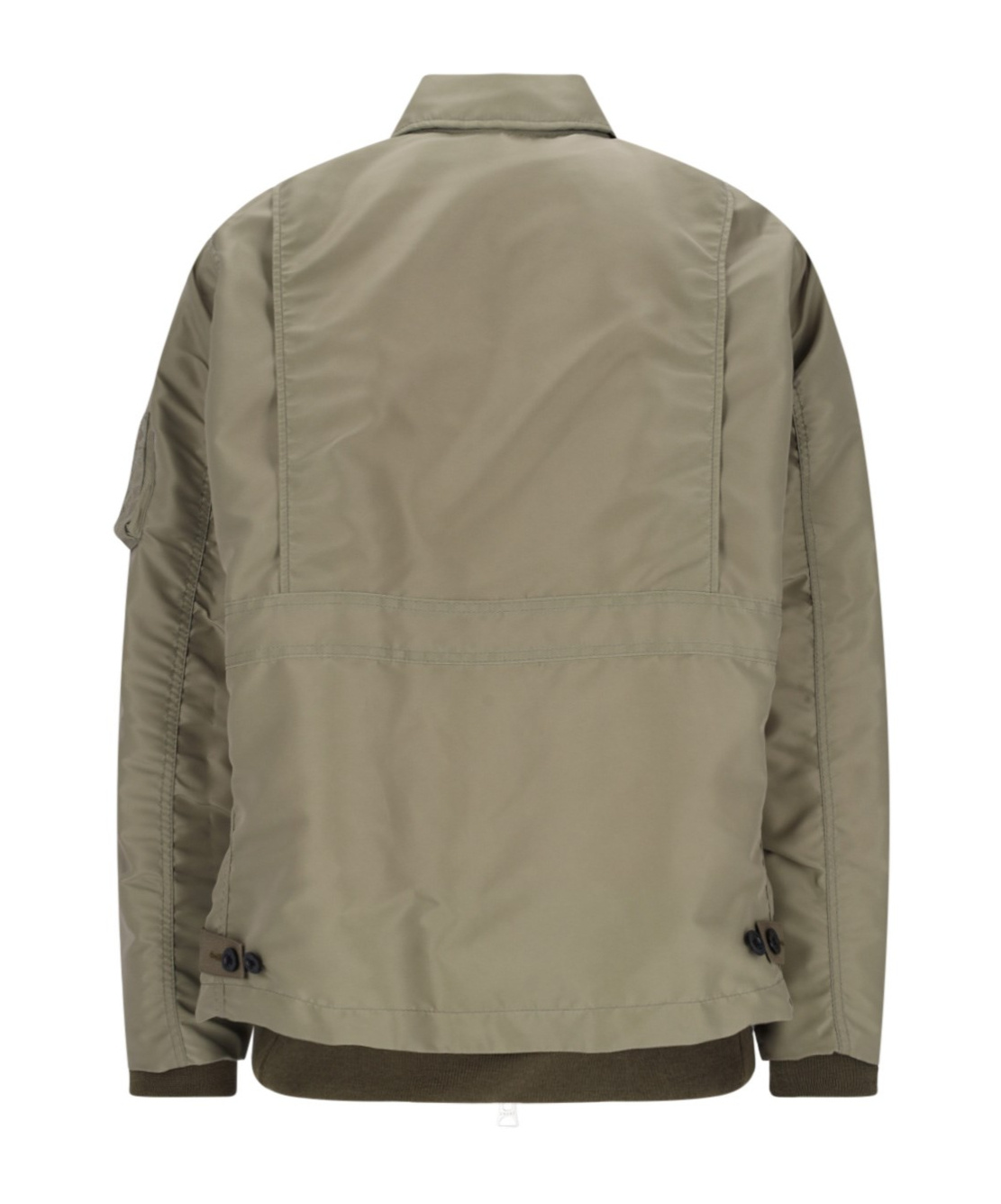 Sacai Shirt Style Casual Jacket In Nude