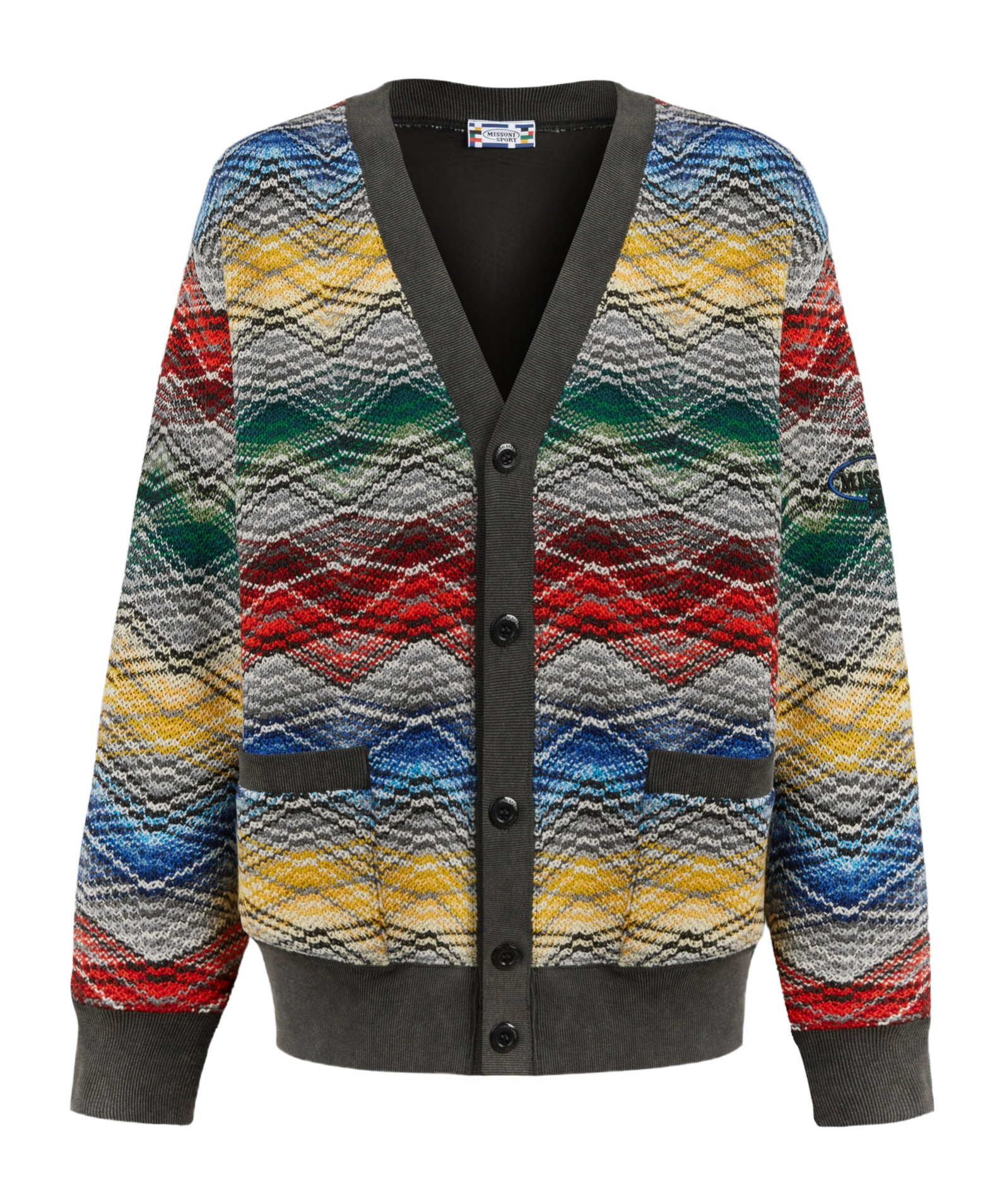 Missoni Zigzag V-neck Cardigan In Multi