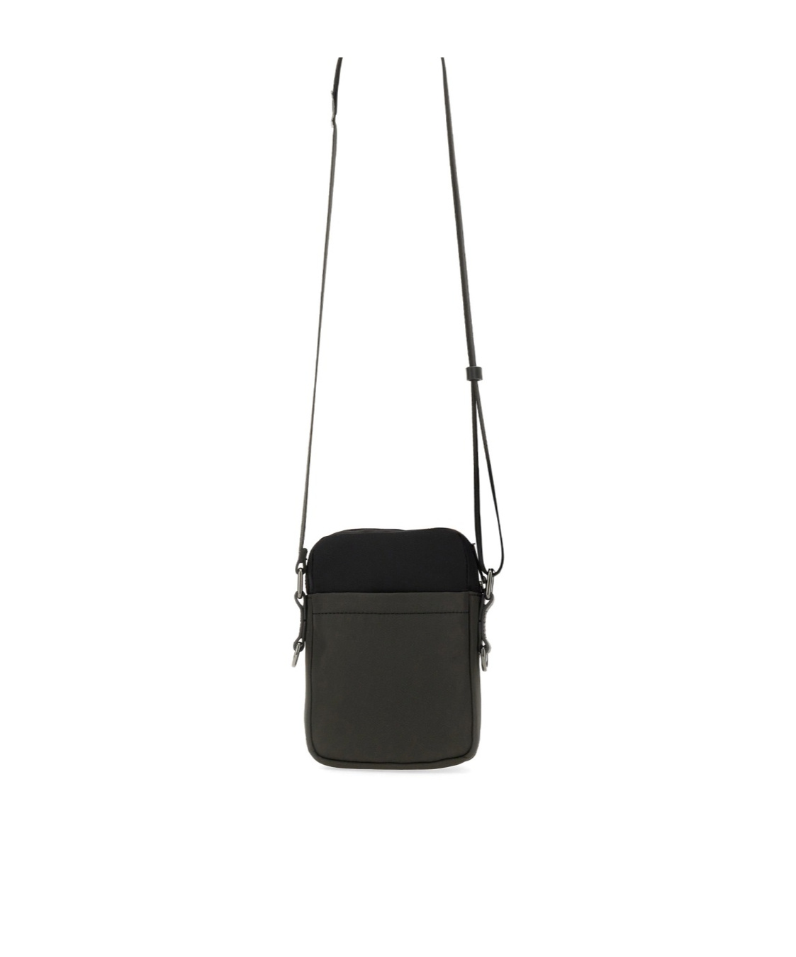 Dsquared2 Logo Plaque Zipped Shoulder Bag In Black