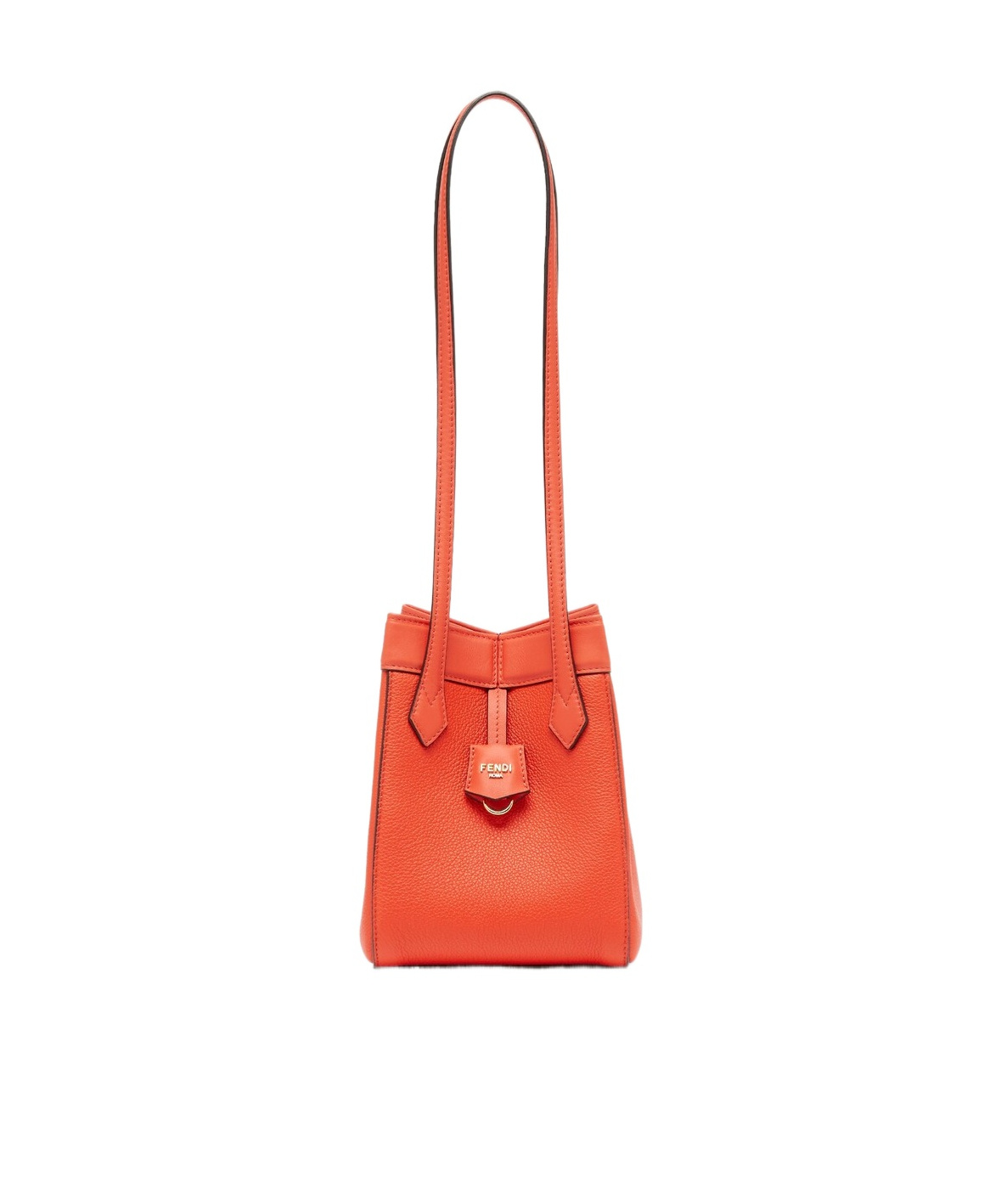 Fendi Red Leather Mini Bag That Can Be Transformed In Red