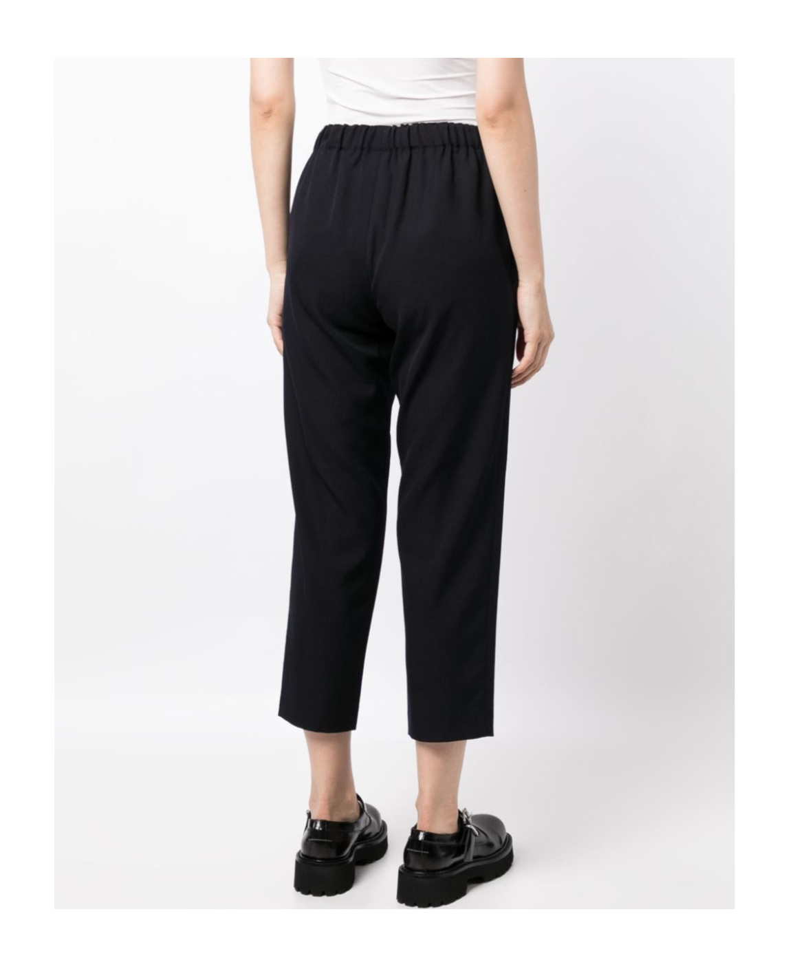 COMME DES GARÇONS WOOL CROPPED TROUSERS 