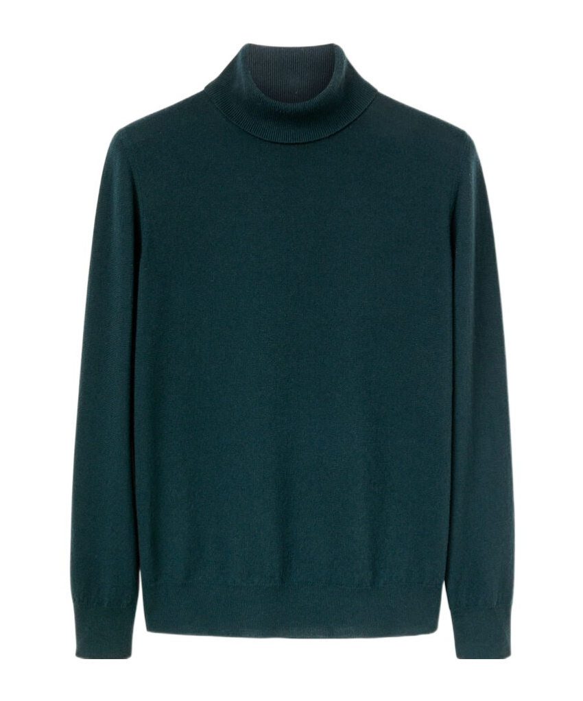 Loro Piana Roll-neck Cashmere Jumper In Green