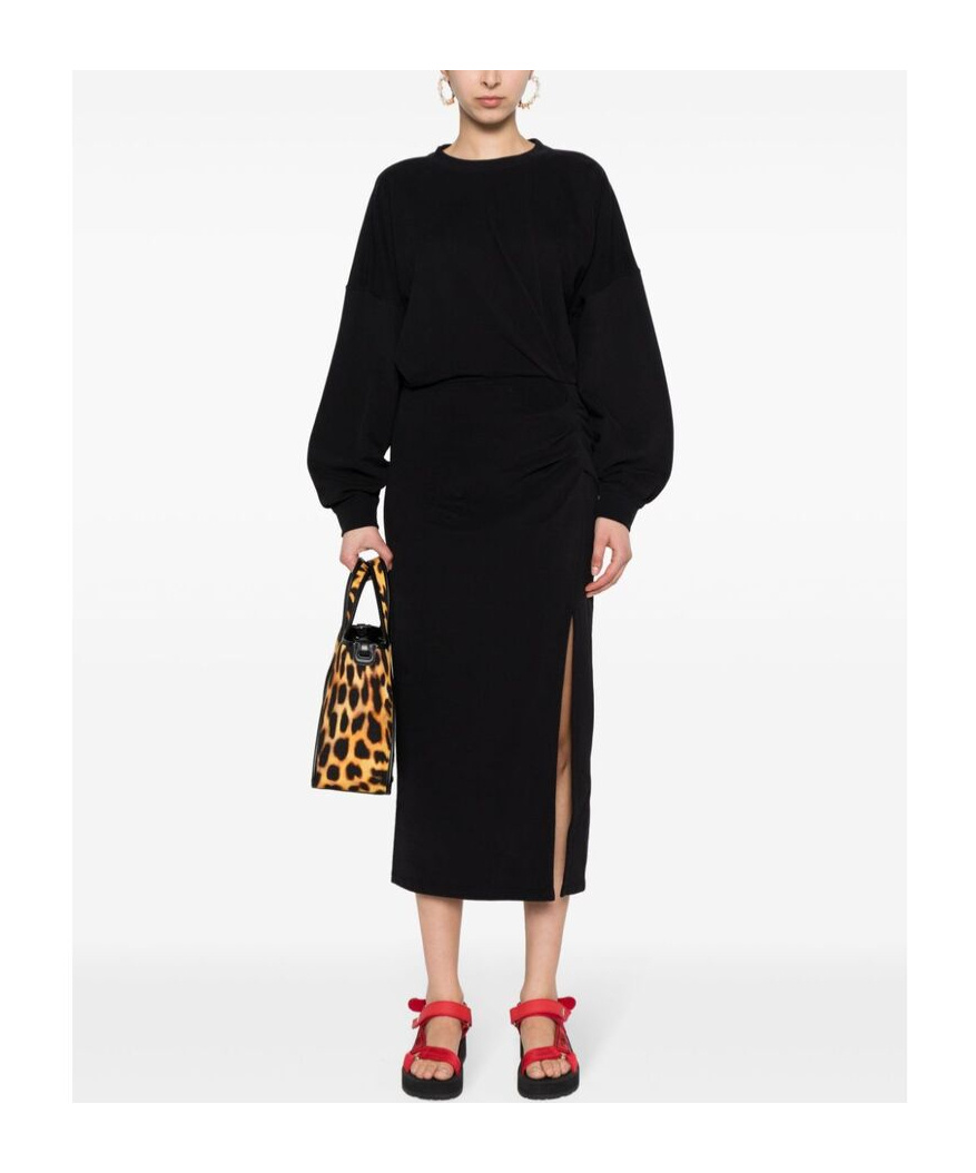 Isabel Marant Étoile Black Salomon Midi Dress In Black