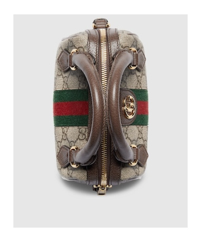 Gucci Ophidia Mini Gg Canvas Crossbody Bag In Nude