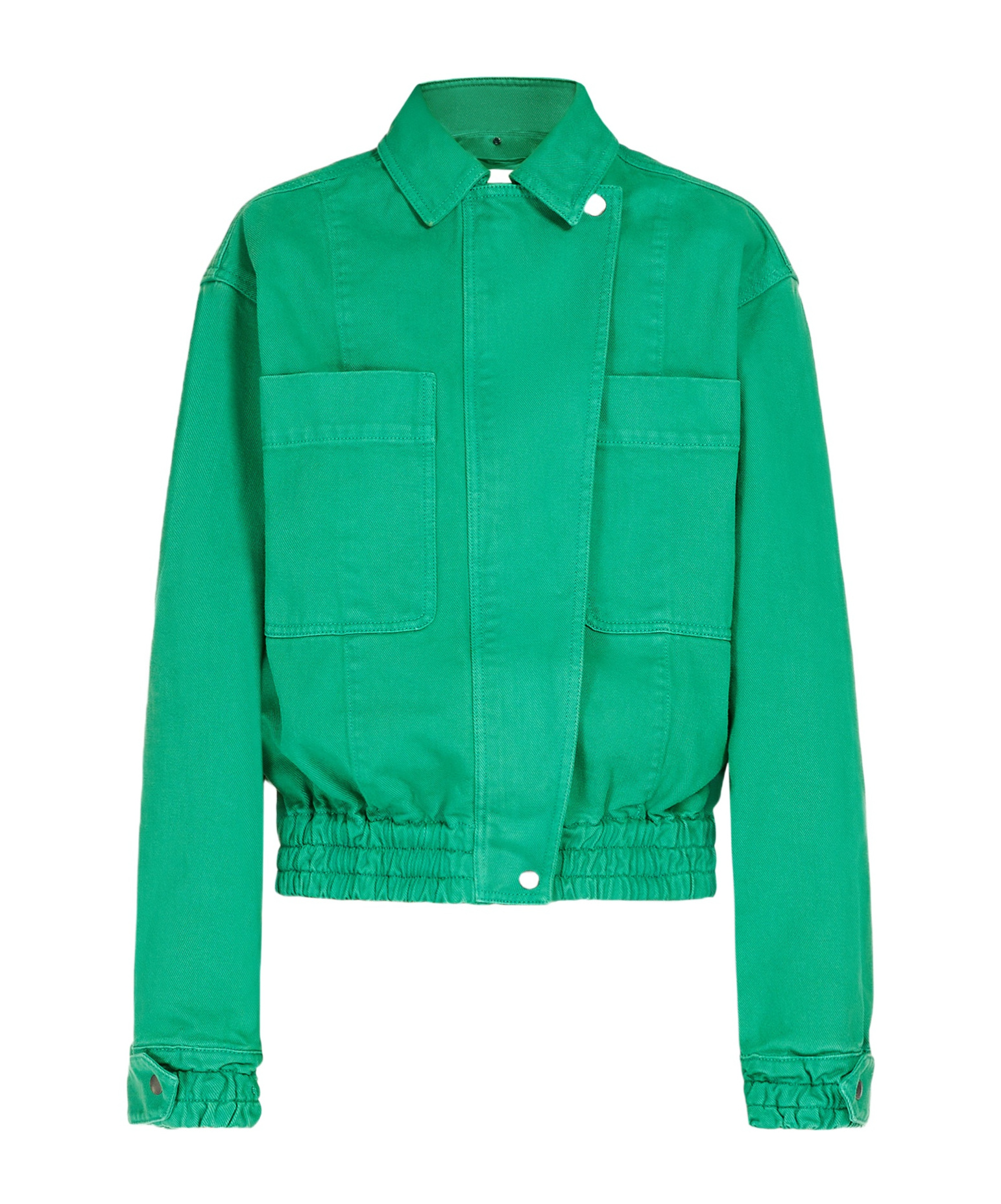 Max Mara Loose-bottomed Casual Jacket In Green