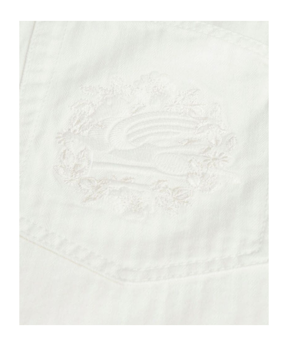 Etro Basic Straight-leg Jeans In White