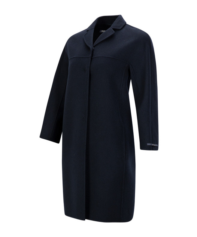 Max Mara Long-sleeved Coat In Black