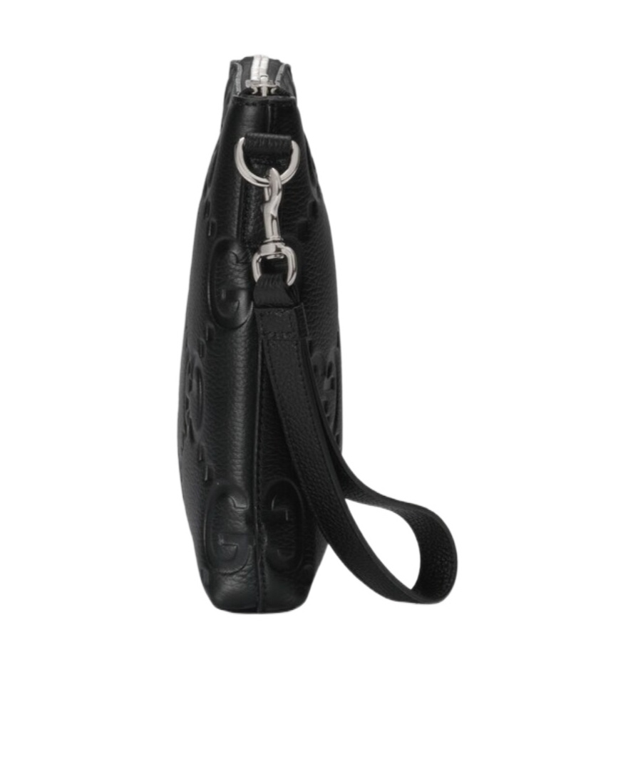 Gucci Gg Jumbo Medium Crossbody Bag In Black