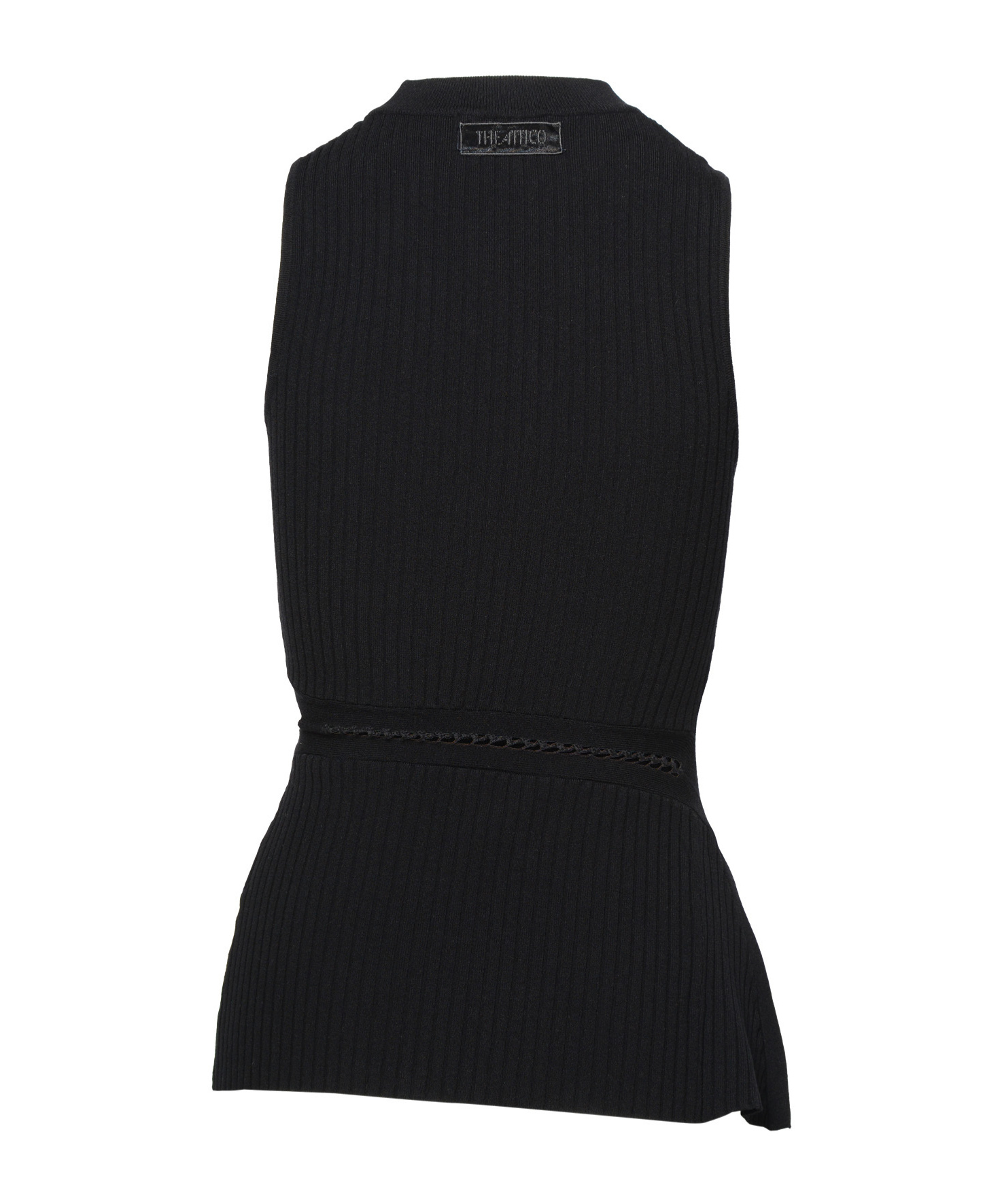 Attico Viscose Top In Black